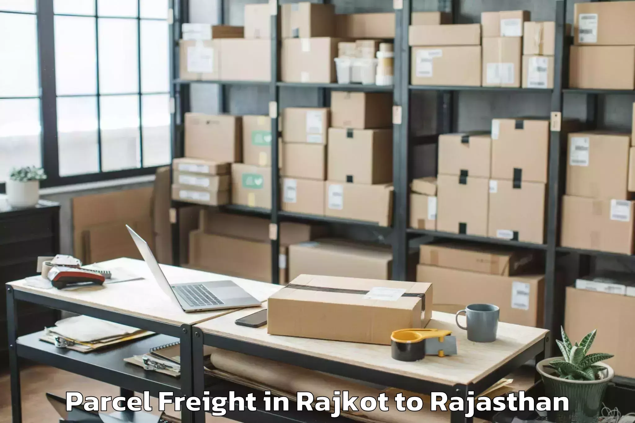 Rajkot to Lakheri Parcel Freight Booking